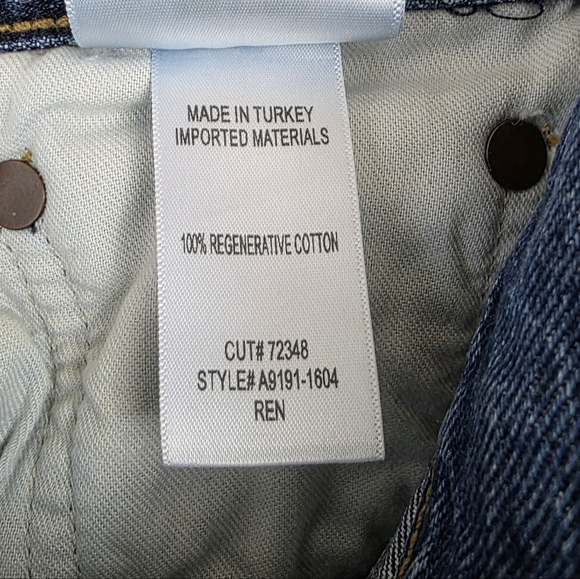 Agolde Ren In Control High Rise Wide Leg Denim Jeans A9191-1604 - Picture 13 of 15